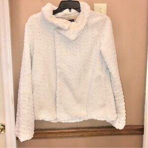 Patagonia Pelage‎ Fluffy Zip Button Jacket Cream Ivory Small